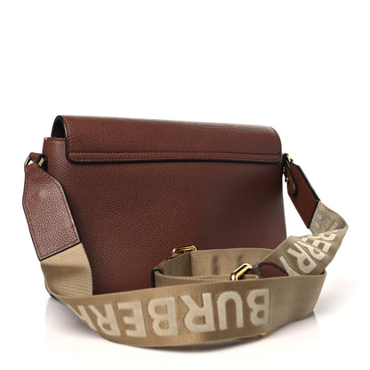 Burberry Grainy Calfskin Vintage Check Note Crossbody Bag Malt Brown 3 of 12