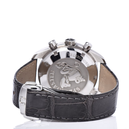 Omega Stainless Steel Alligator 38mm Speedmaster Automatic Chronograph Watch White 324.33.38.40.04.001 4 of 7