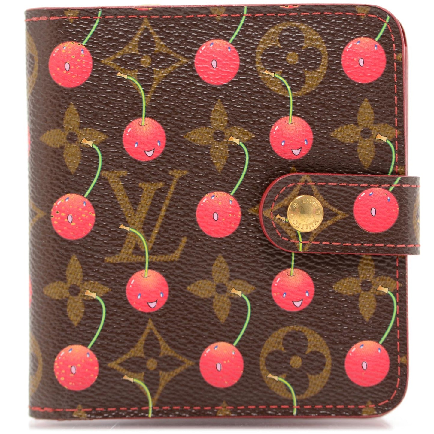 Monogram Cerises Compact Zippe Wallet