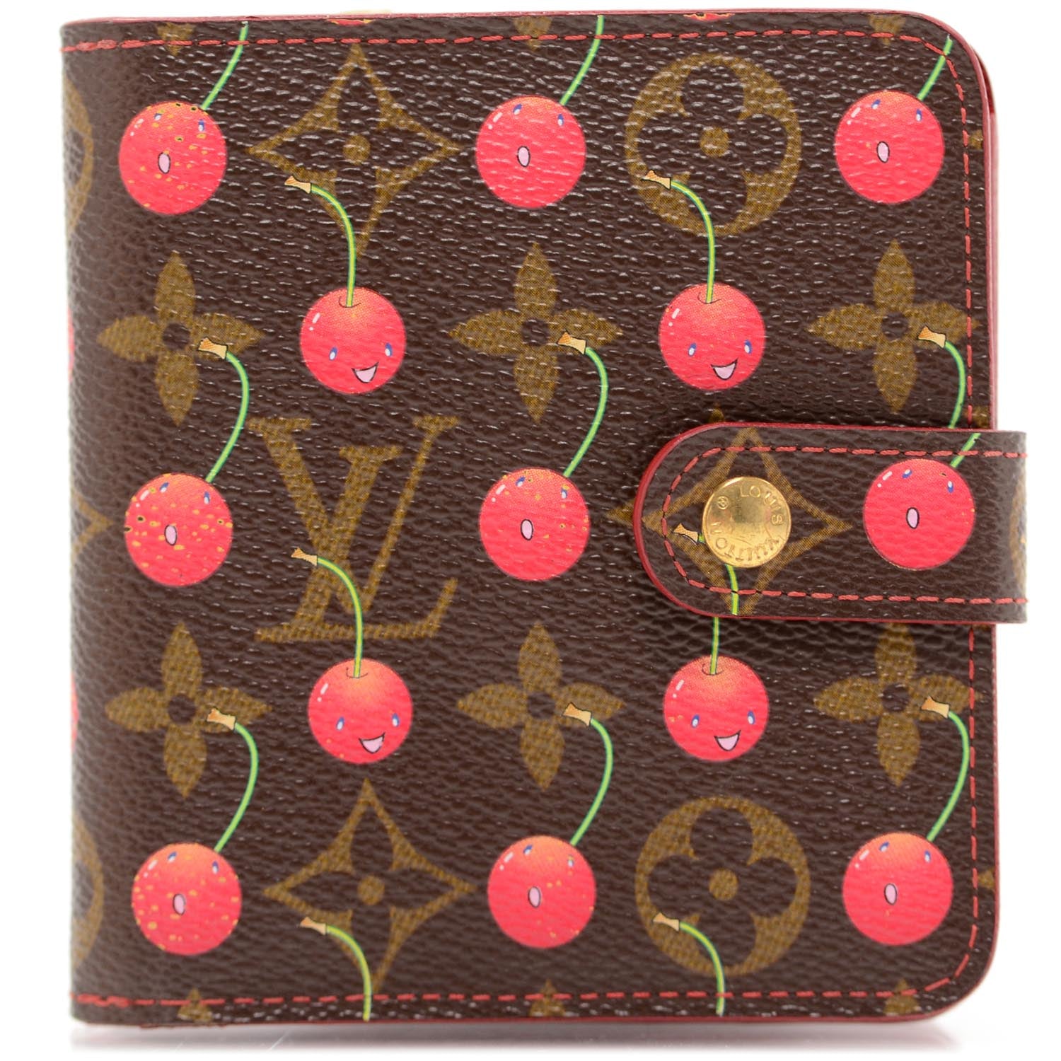 Louis Vuitton Monogram Cerises Compact Zippe Wallet 1 of 10
