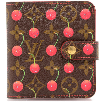 Louis Vuitton Monogram Cerises Compact Zippe Wallet 1 of 10