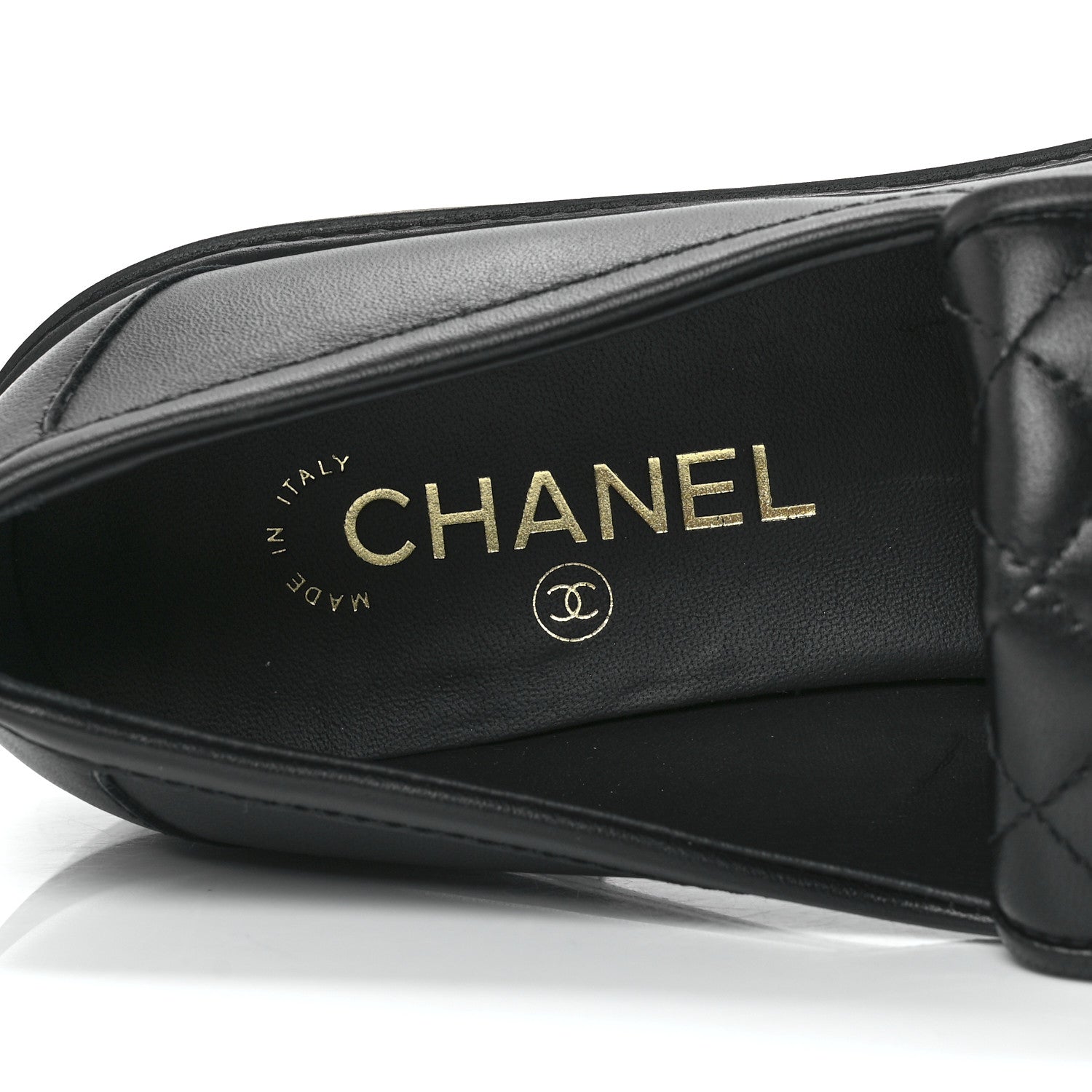 Chanel Lambskin Quilted CC Turnlock Loafers 41 Black 7 of 10