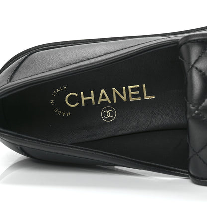 Chanel Lambskin Quilted CC Turnlock Loafers 41 Black 7 of 10