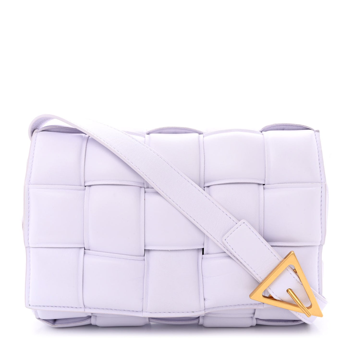 Nappa Maxi Intreccio Padded Cassette Crossbody Bag Mirth Washed