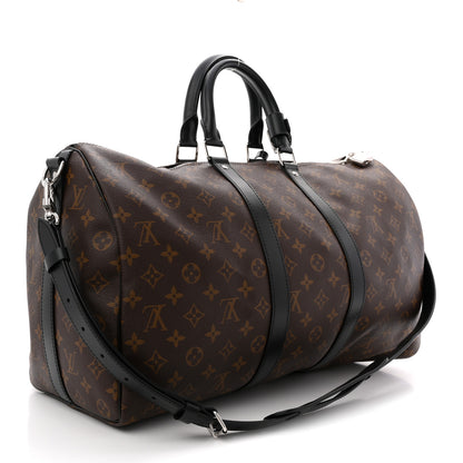 Louis Vuitton Monogram Macassar Keepall Bandouliere 45 2 of 9