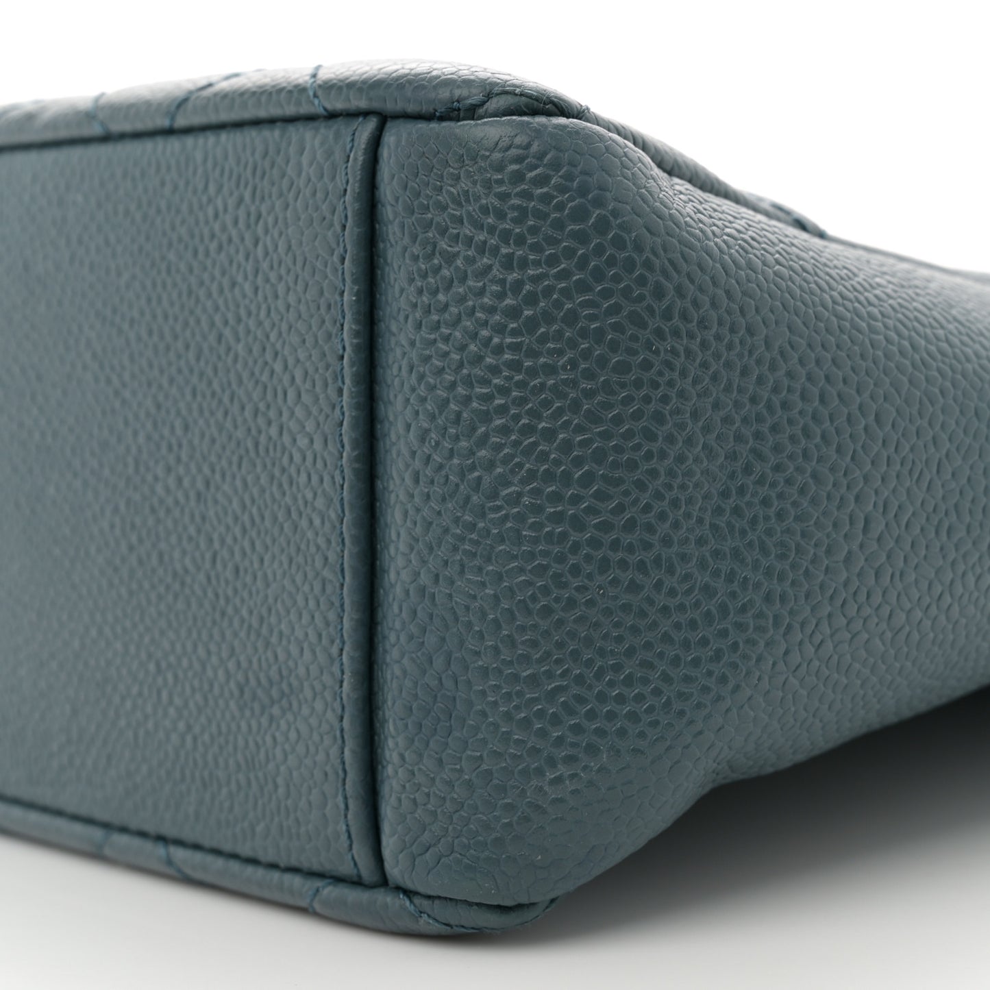 Caviar Quilted Petit Shopping Tote PST Blue