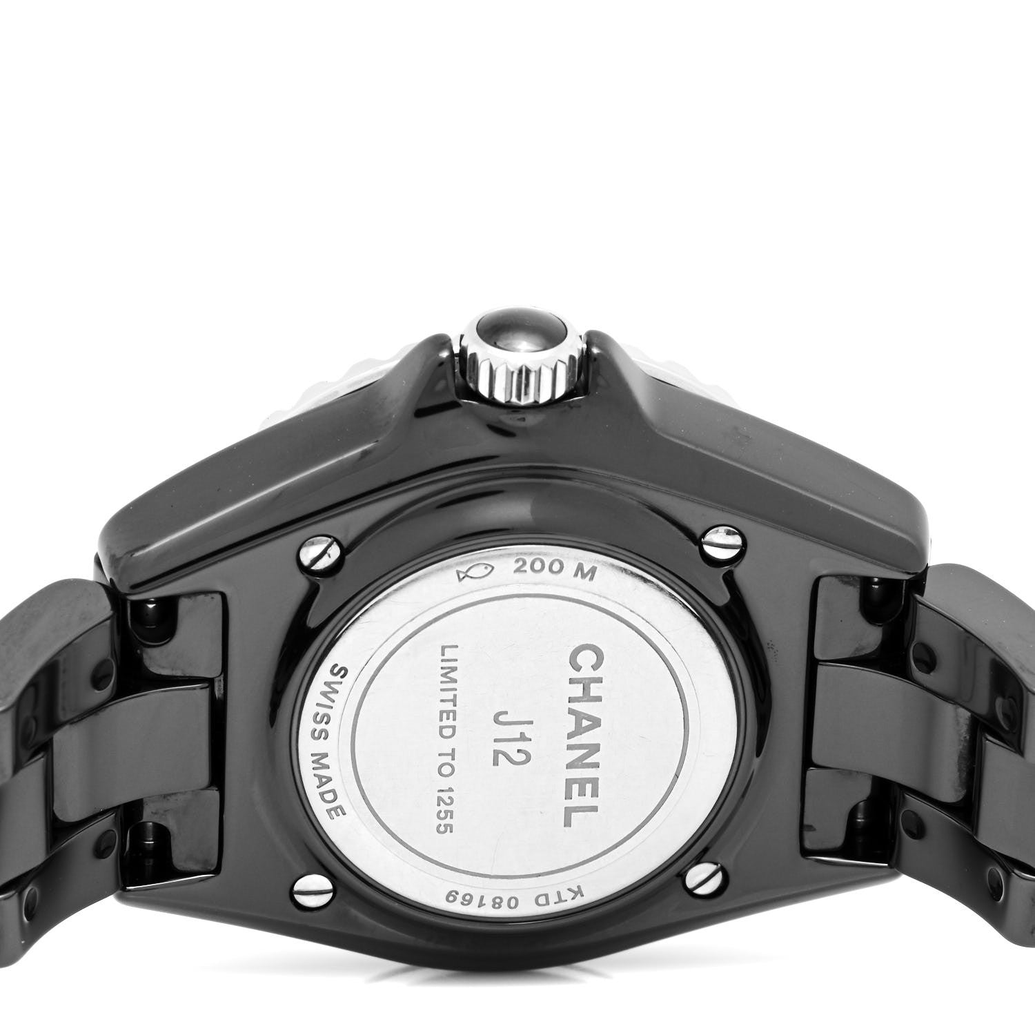 Chanel Stainless Steel Ceramic 33mm J12 Electro Quartz Watch Black 4 of 5