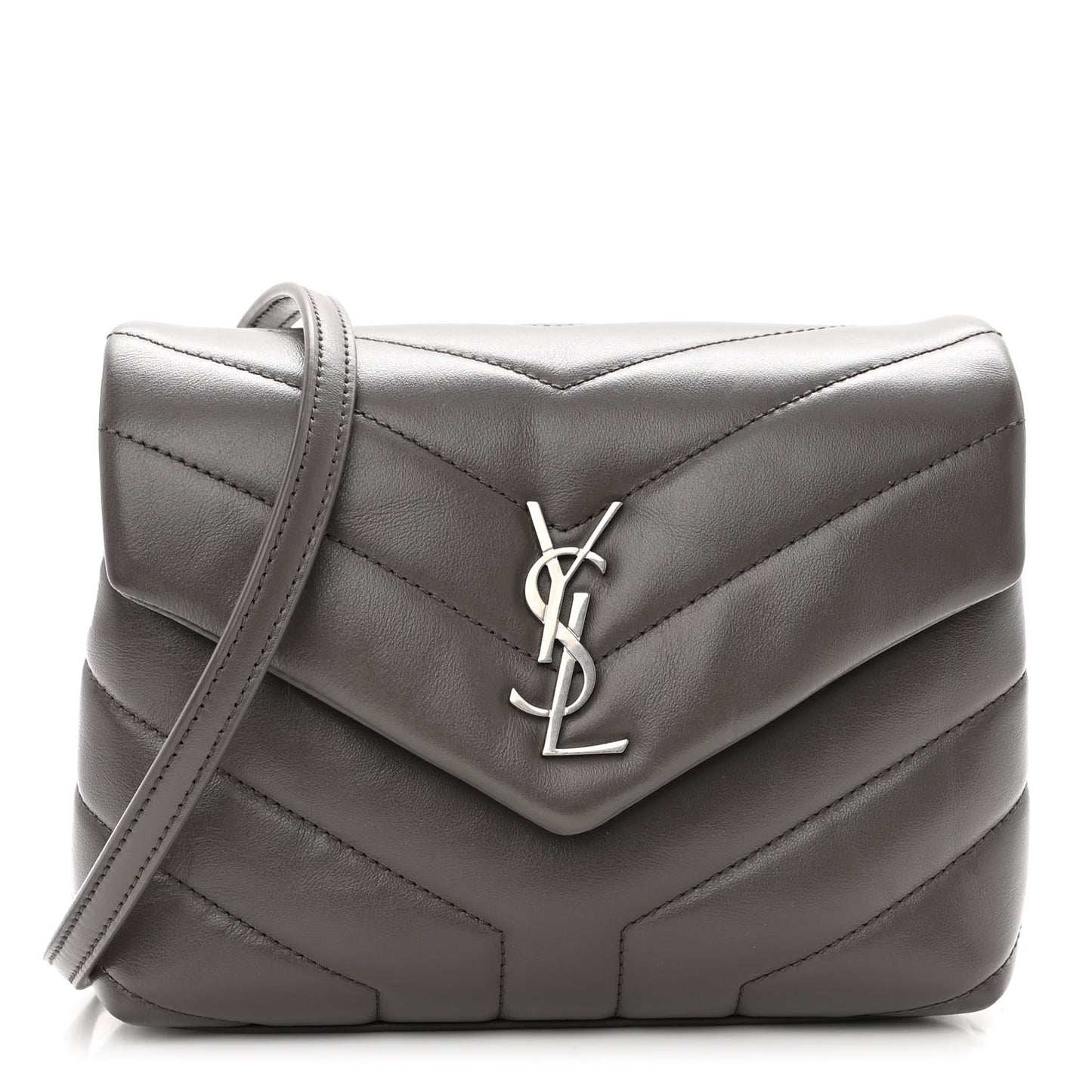 Calfskin Y Quilted Monogram Toy Loulou Crossbody Bag Storm