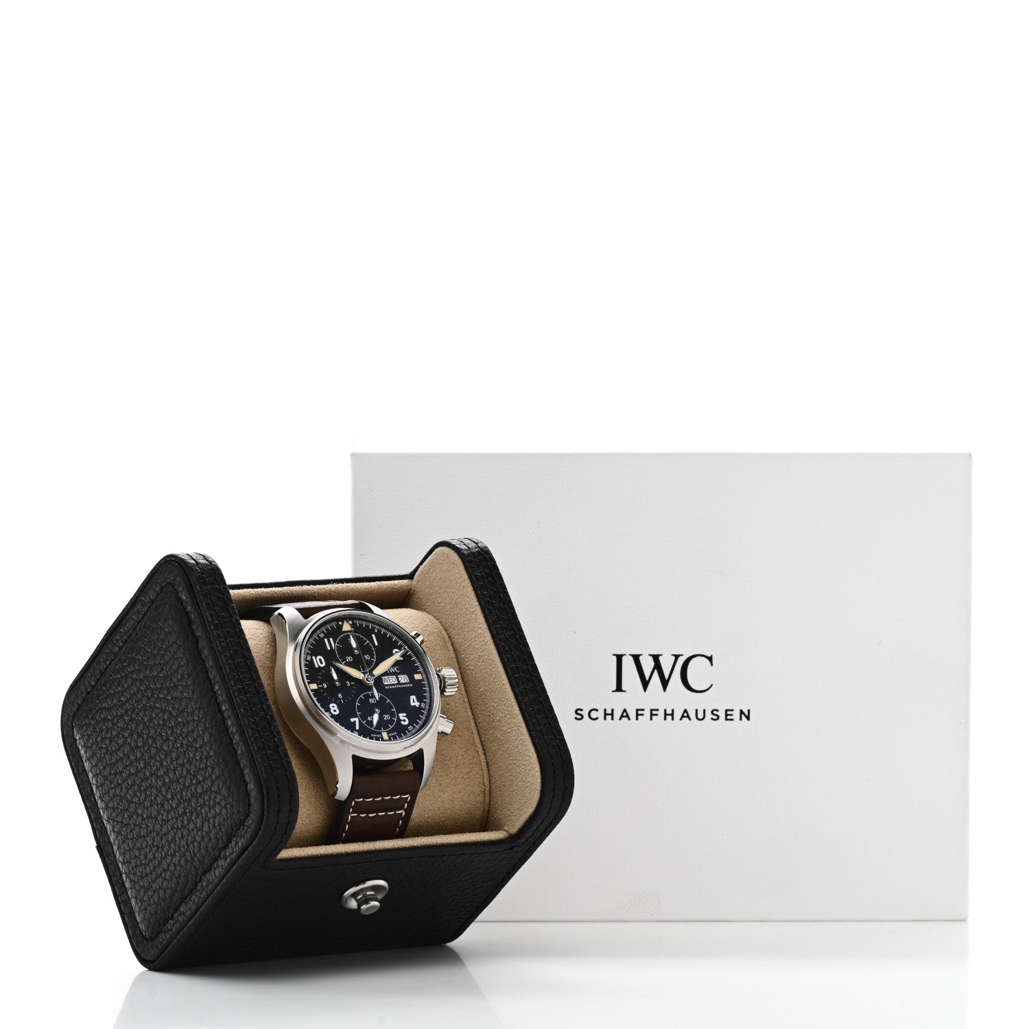 IWC Stainless Steel Calfskin 41mm Pilot Automatic Watch Black IW387903 5 of 5