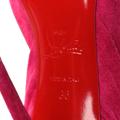 Christian Louboutin Suede Rabakate 100 Pumps 36 Bomba 6 of 10