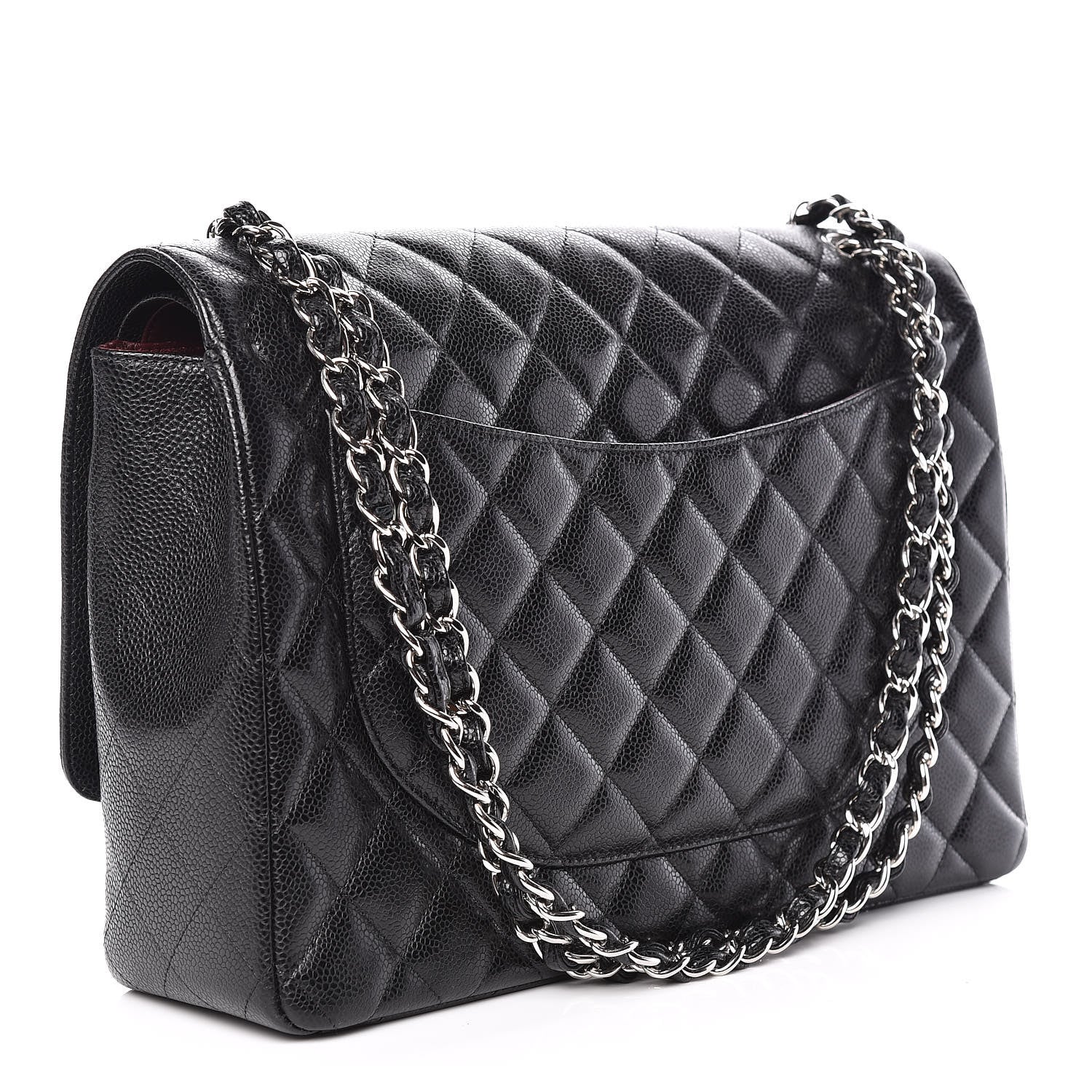 Chanel Caviar Quilted Maxi Double Flap Black 4 of 11