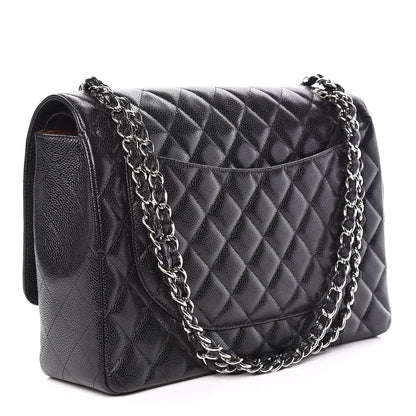 Chanel Caviar Quilted Maxi Double Flap Black 4 of 11