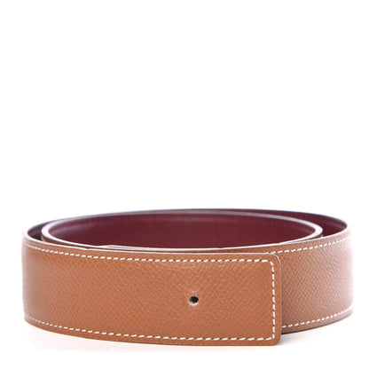 Hermes Epsom Reversible Belt Strap 68 Gold Rouge H 1 of 6