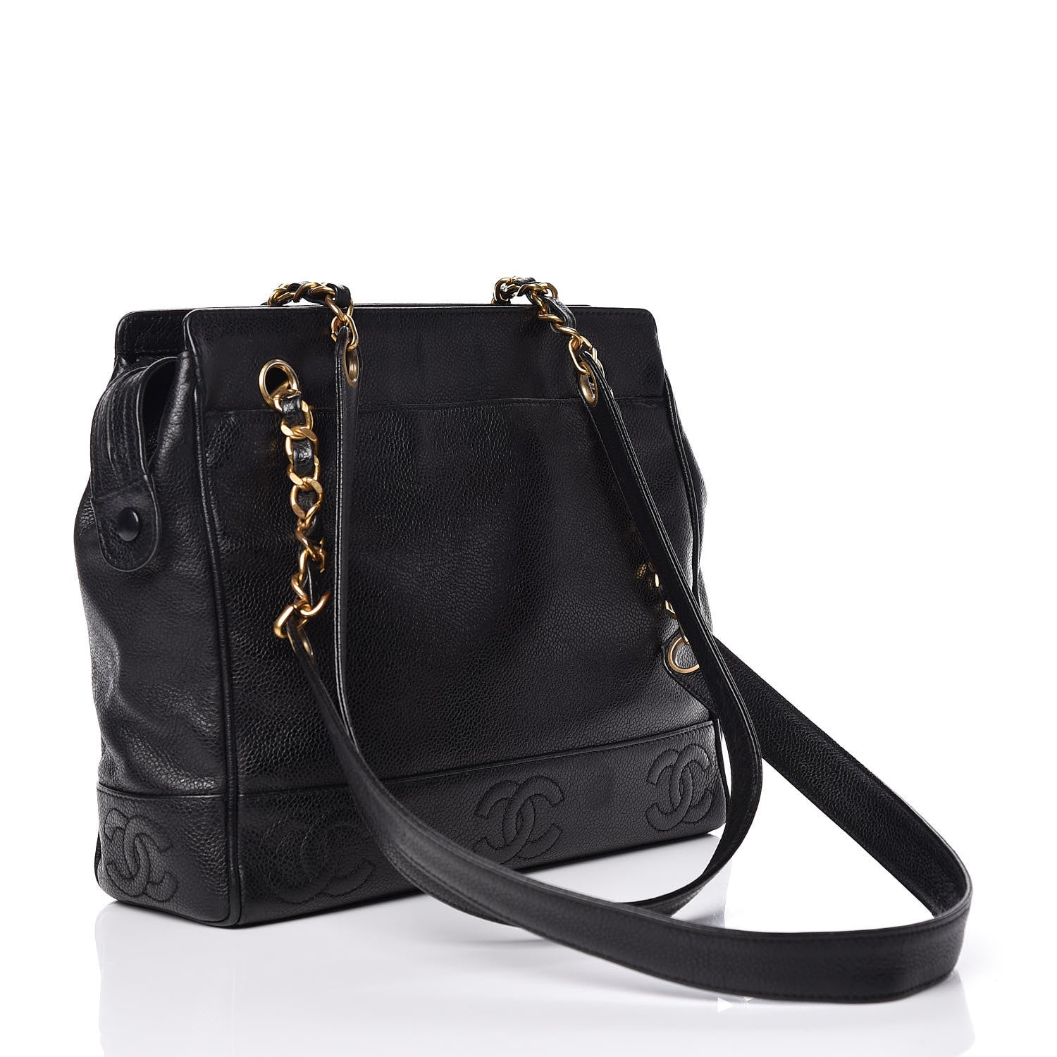 Chanel Caviar CC Shoulder Bag Black 3 of 11