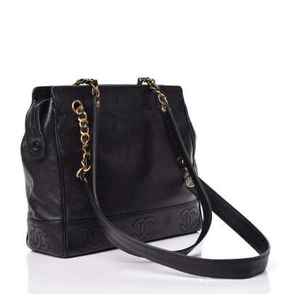 Chanel Caviar CC Shoulder Bag Black 3 of 11