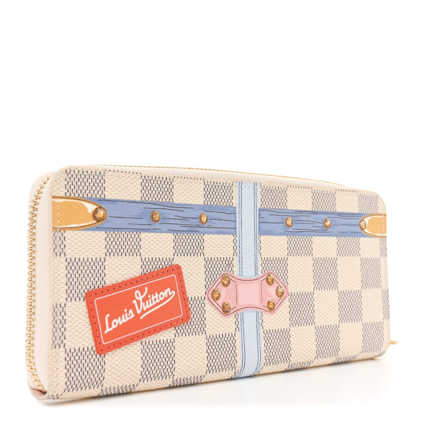 Damier Azur Summer Trunks Clemence Wallet
