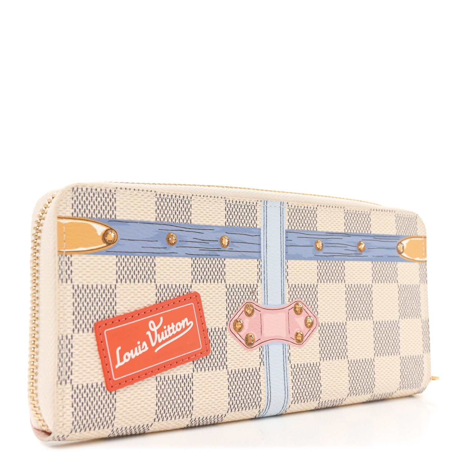 Louis Vuitton Damier Azur Summer Trunks Clemence Wallet 3 of 6
