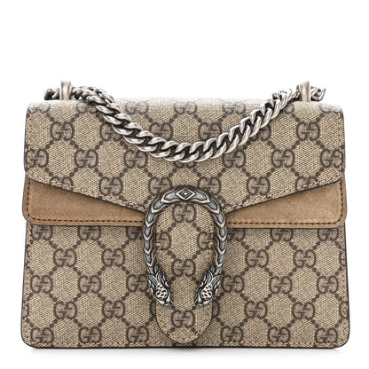 Gucci GG Supreme Monogram Mini Dionysus Shoulder Bag Taupe 1 of 10