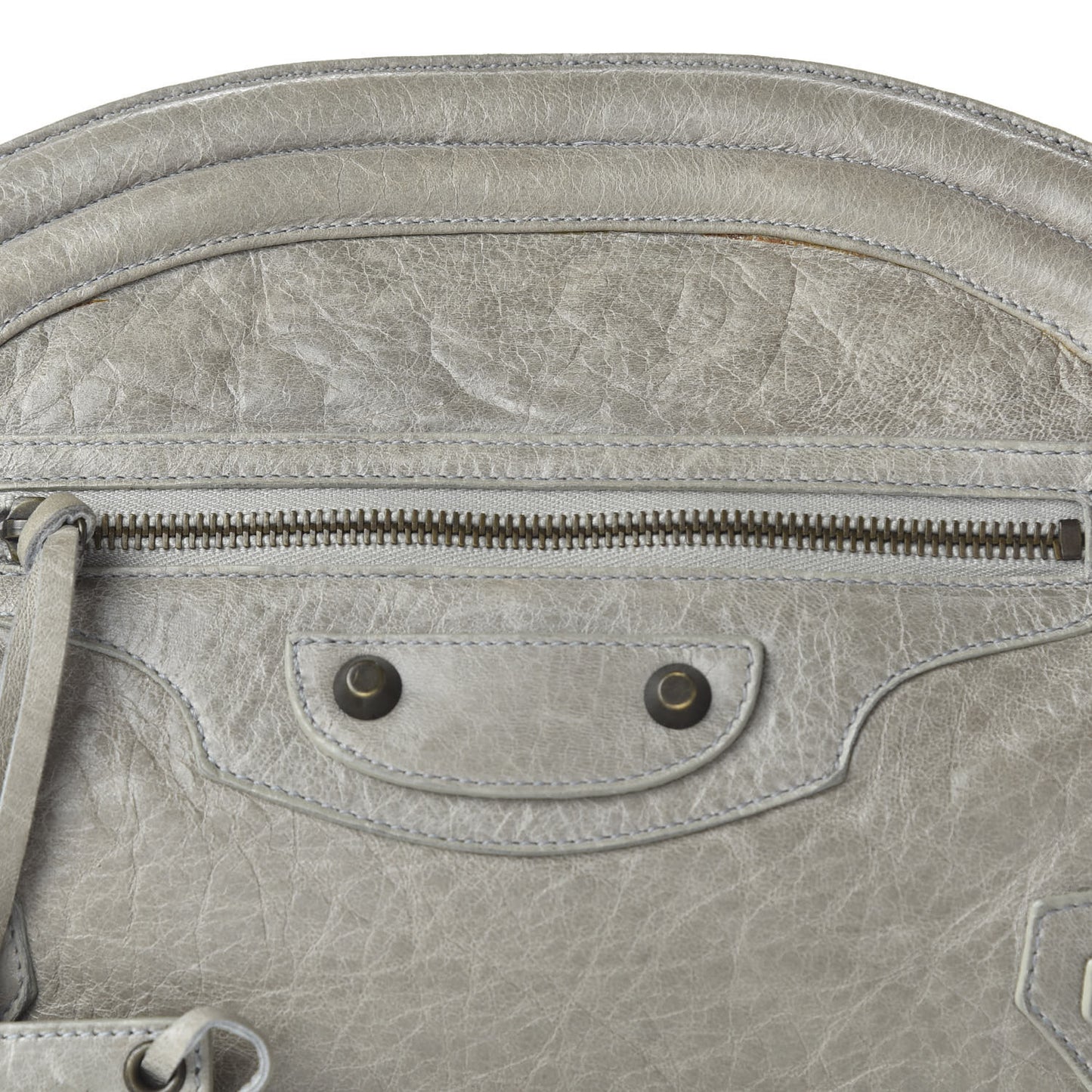 Chevre Classic Hardware Oval Clutch Praline