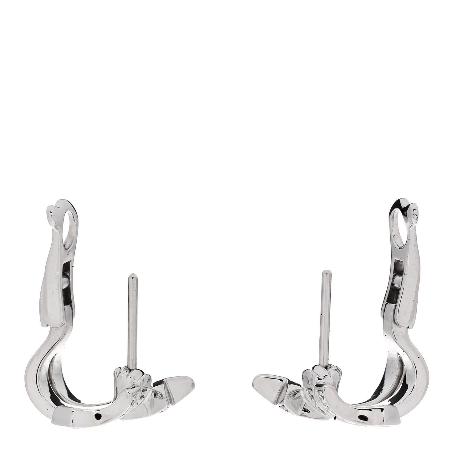 18K White Gold Diamond Etoile Filante Earrings