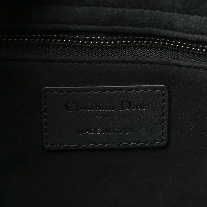 Christian Dior Ultra Matte Calfskin Cannage Large Lady Dior Black 6 of 9