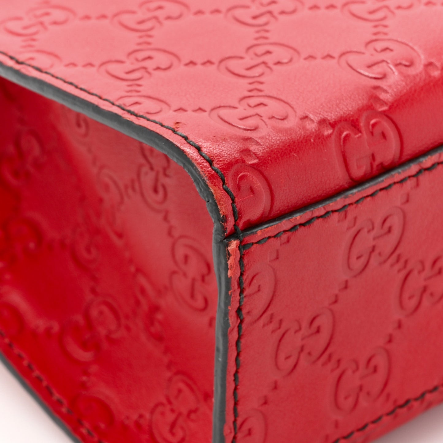 Guccissima Medium Emily Chain Shoulder Bag Red