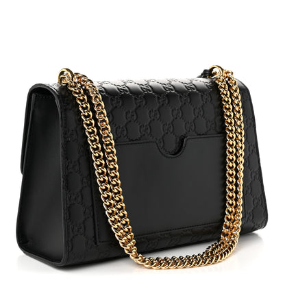 Gucci Guccissima Medium Padlock Shoulder Bag Black 3 of 10