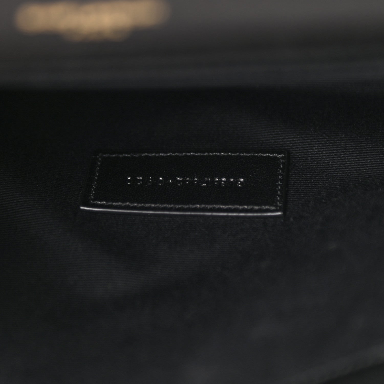 Saint Laurent Grain De Poudre Matelasse Chevron Monogram Envelope Clutch Black 7 of 11