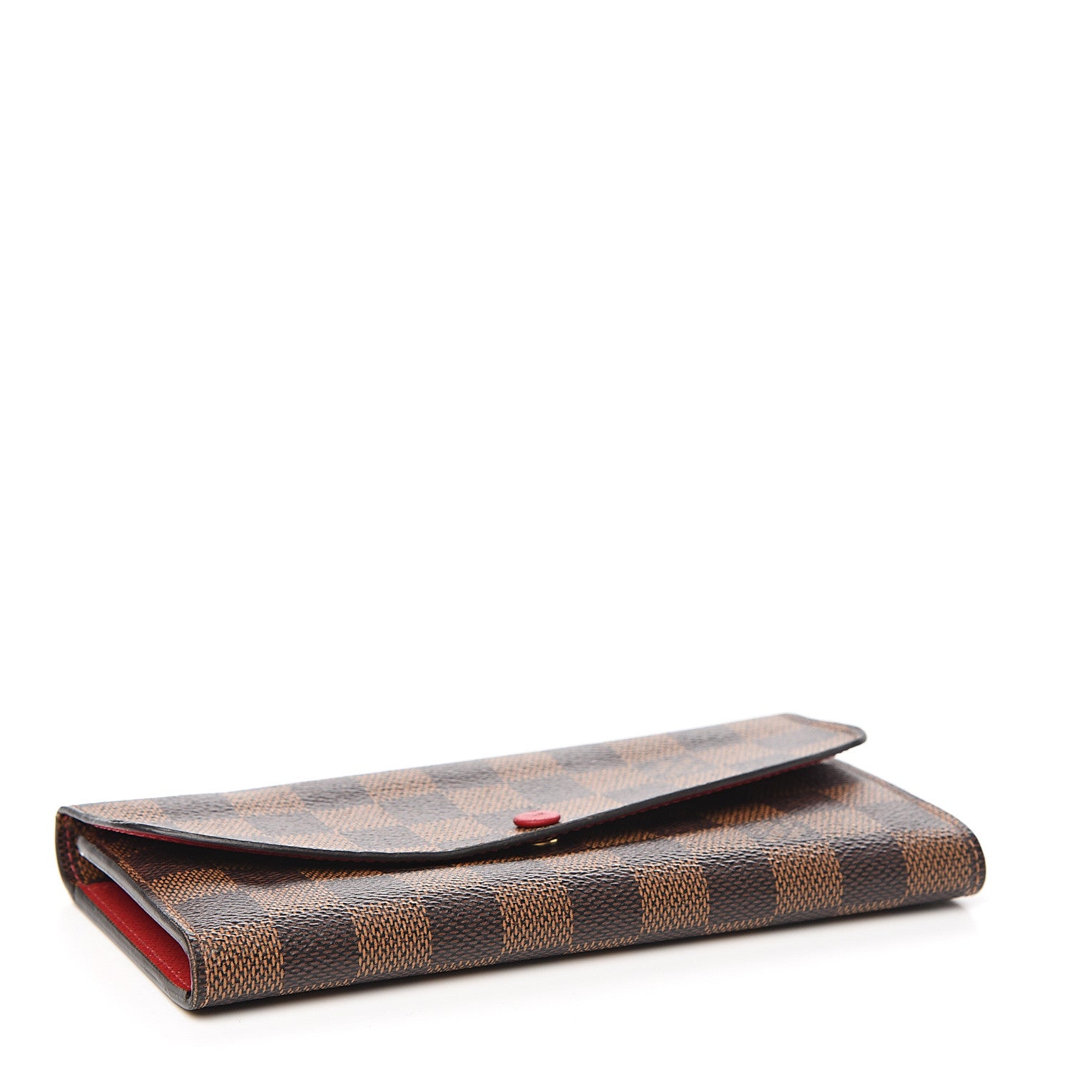 Louis Vuitton Damier Ebene Emilie Wallet Red 3 of 6