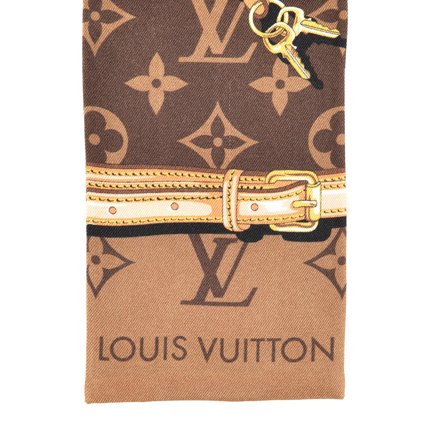 Louis Vuitton Silk Monogram Confidential Bandeau Brown 3 of 7