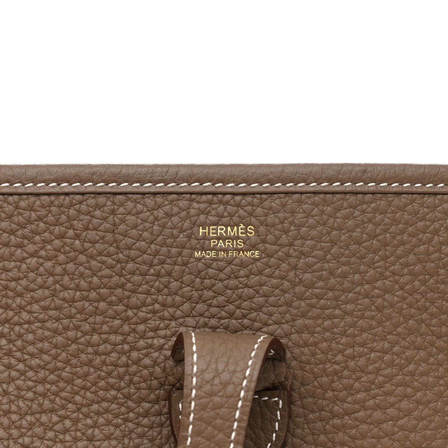Hermes Taurillon Clemence Evelyne III PM Etoupe 6 of 10