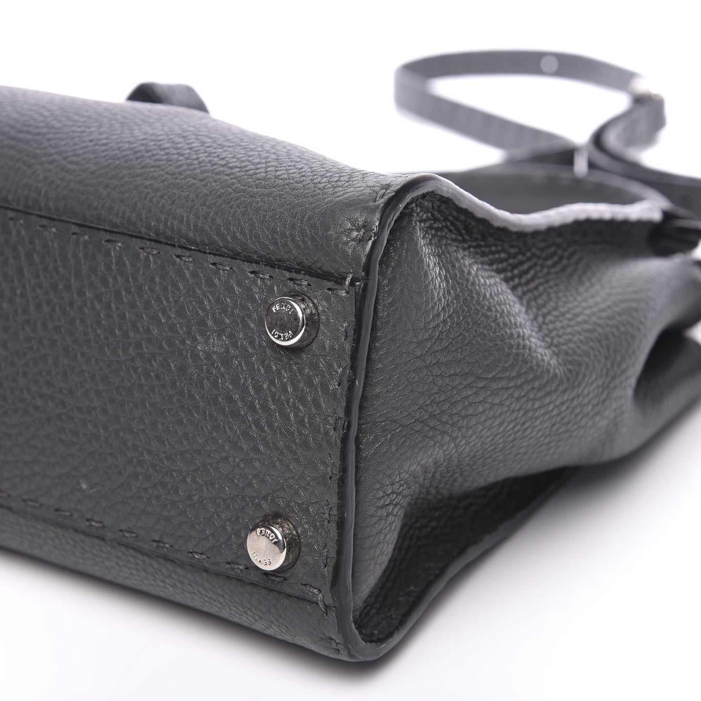 Cuoio Romano Selleria Bi-Color Medium Peekaboo Iconic Satchel Asfalto Latte