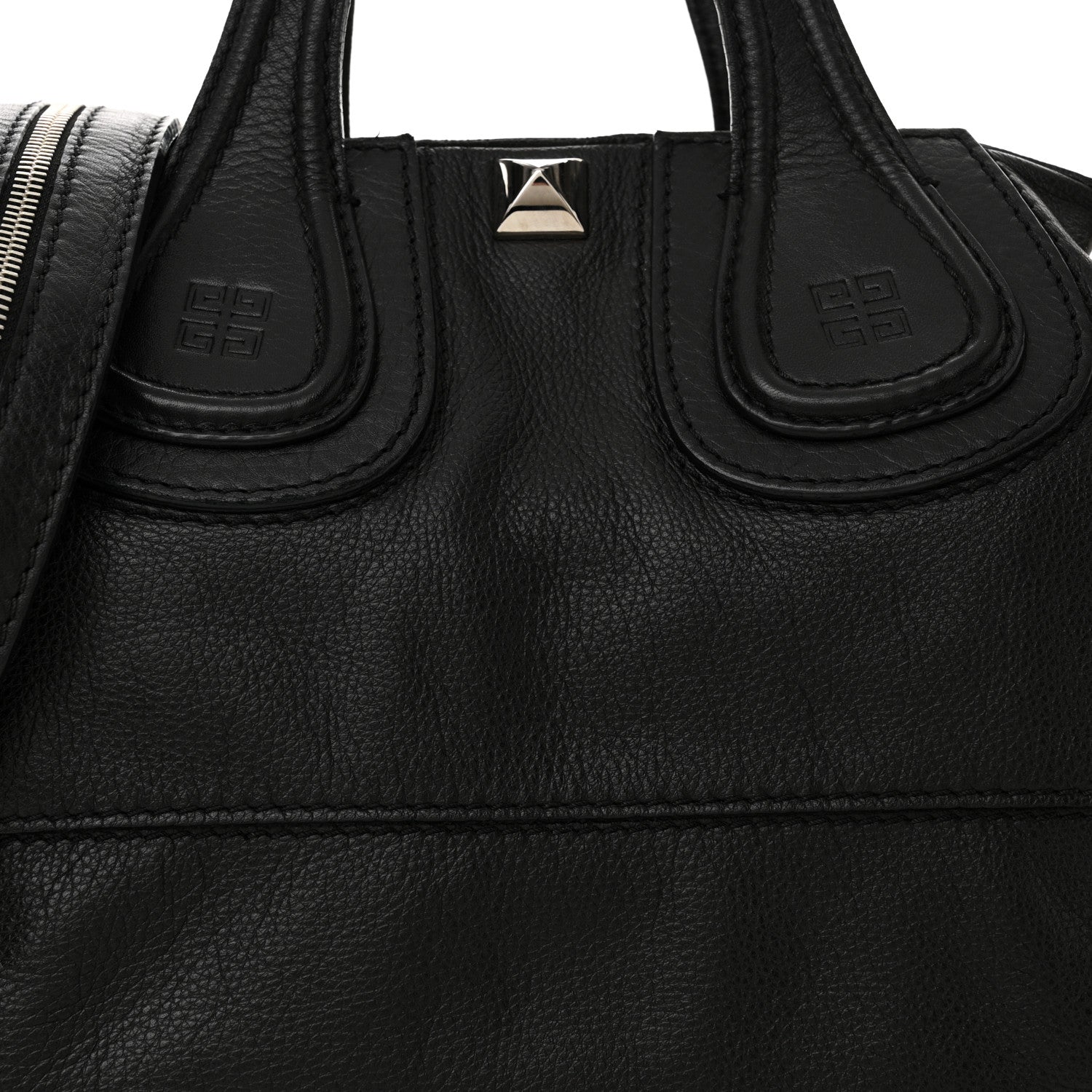 Givenchy Waxy Grained Calfskin Studded Medium Nightingale Black 8 of 12