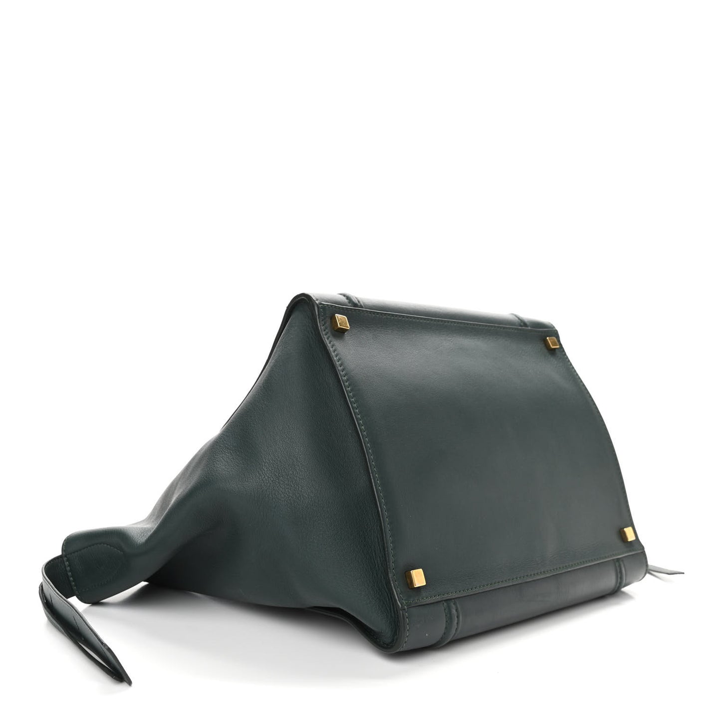 Smooth Calfskin Medium Phantom Luggage Bottle Green