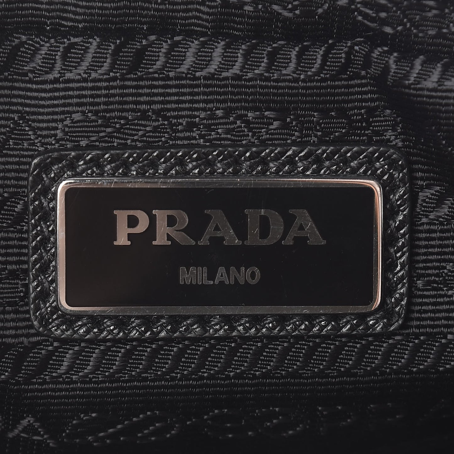 Tessuto Nylon Saffiano Belt Bag Black