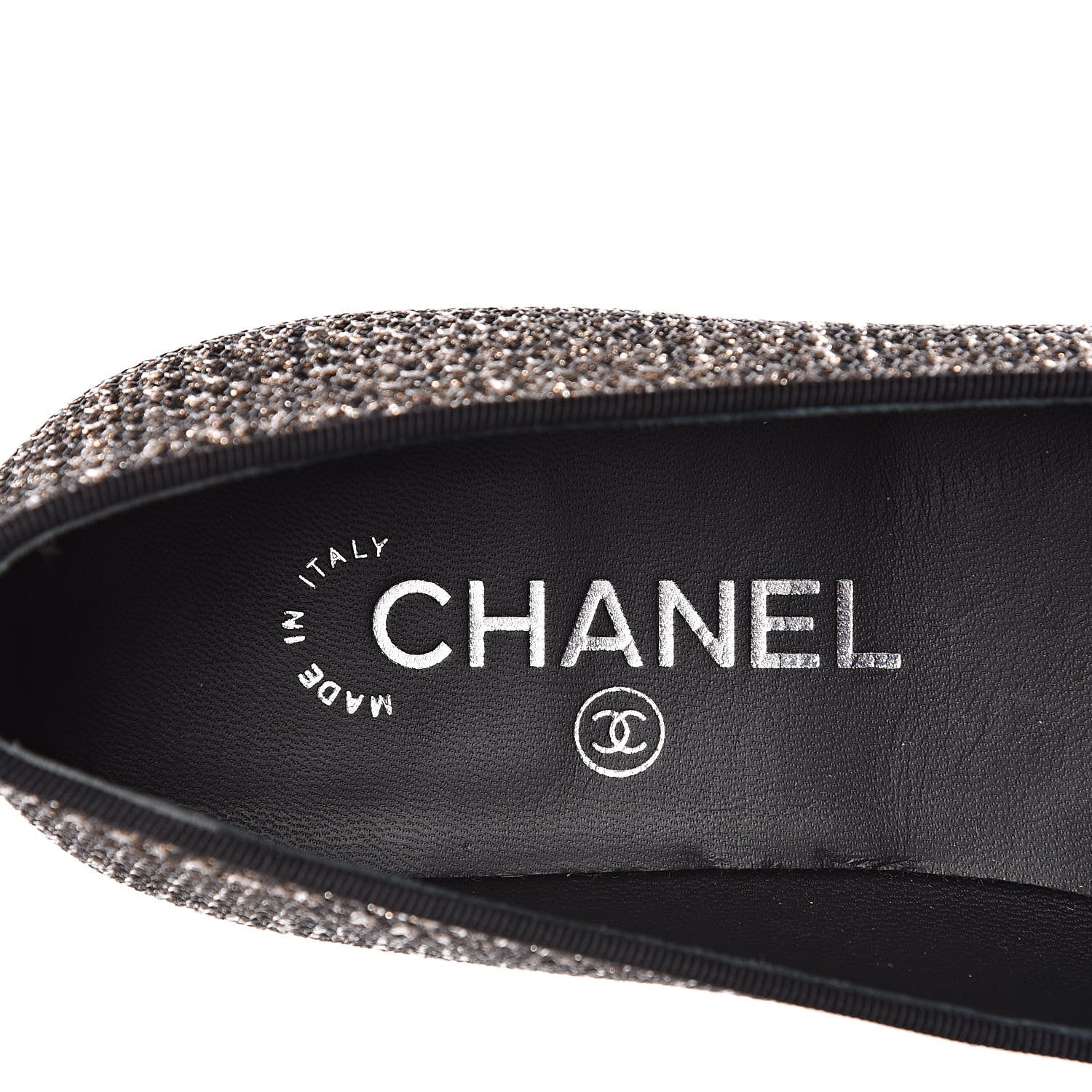 Chanel Fantasy Fabric Grosgrain CC Mocassin Loafers 37 Pink Black 7 of 9
