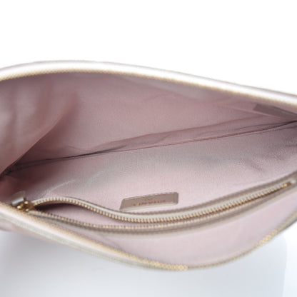 Chanel Iridescent Caviar Quilted Medium Cosmetic Case Beige 5 of 8