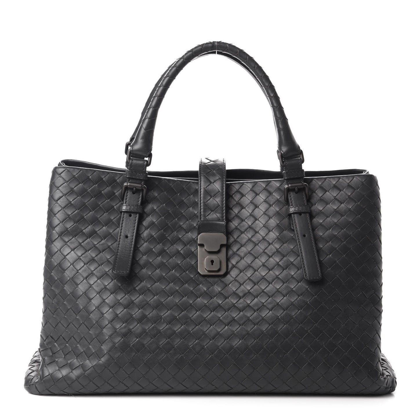 Nappa Intrecciato Medium Roma Tote Shadow