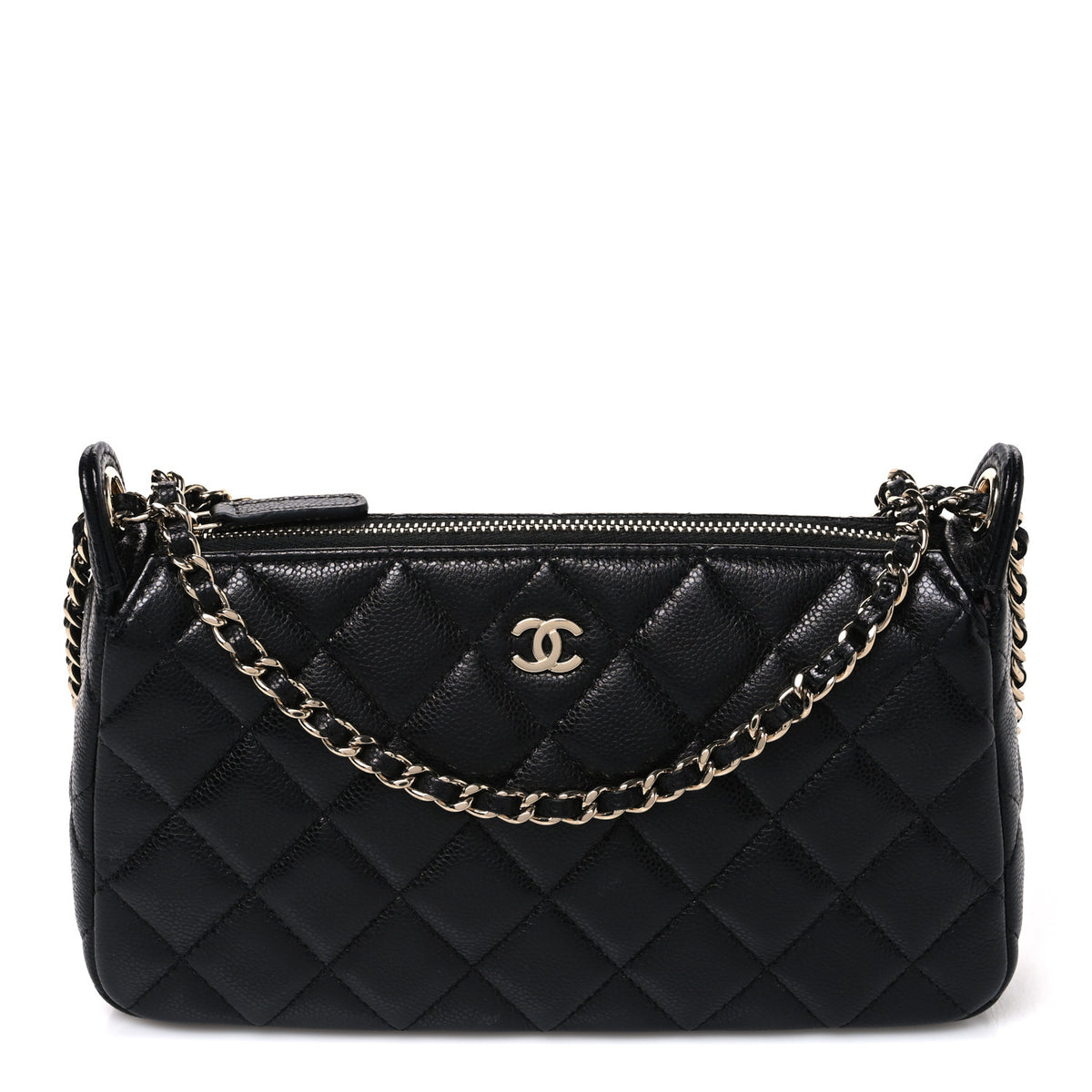 Chanel Caviar Quilted Purse With Chain Black 1 of 10