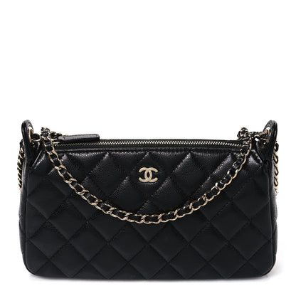 Chanel Caviar Quilted Purse With Chain Black 1 of 10