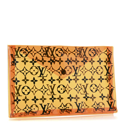 Louis Vuitton PVC Monogram Printed Envelope Pouch Orange 3 of 8