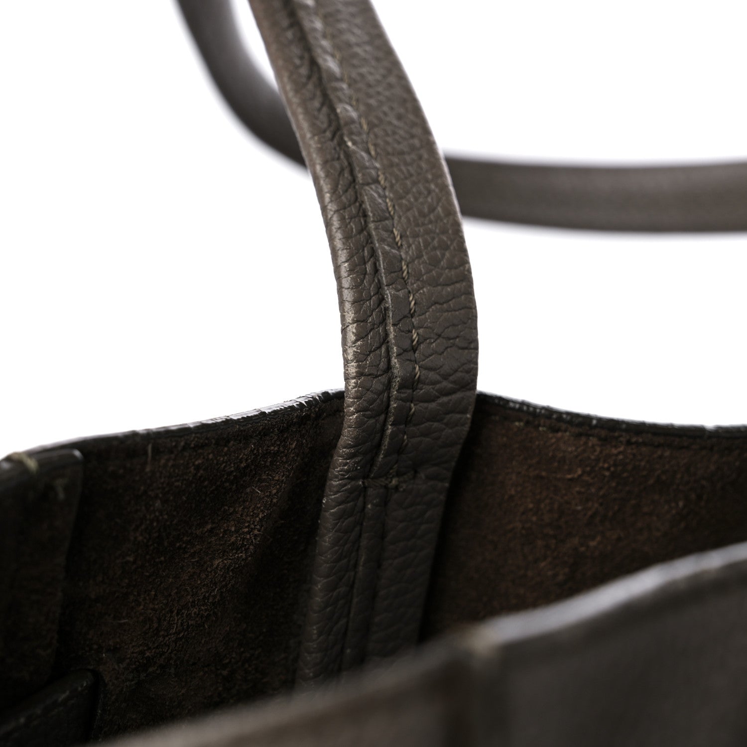 Celine Soft Grained Calfskin Small Belt Cabas Phantom Taupe 15 of 16