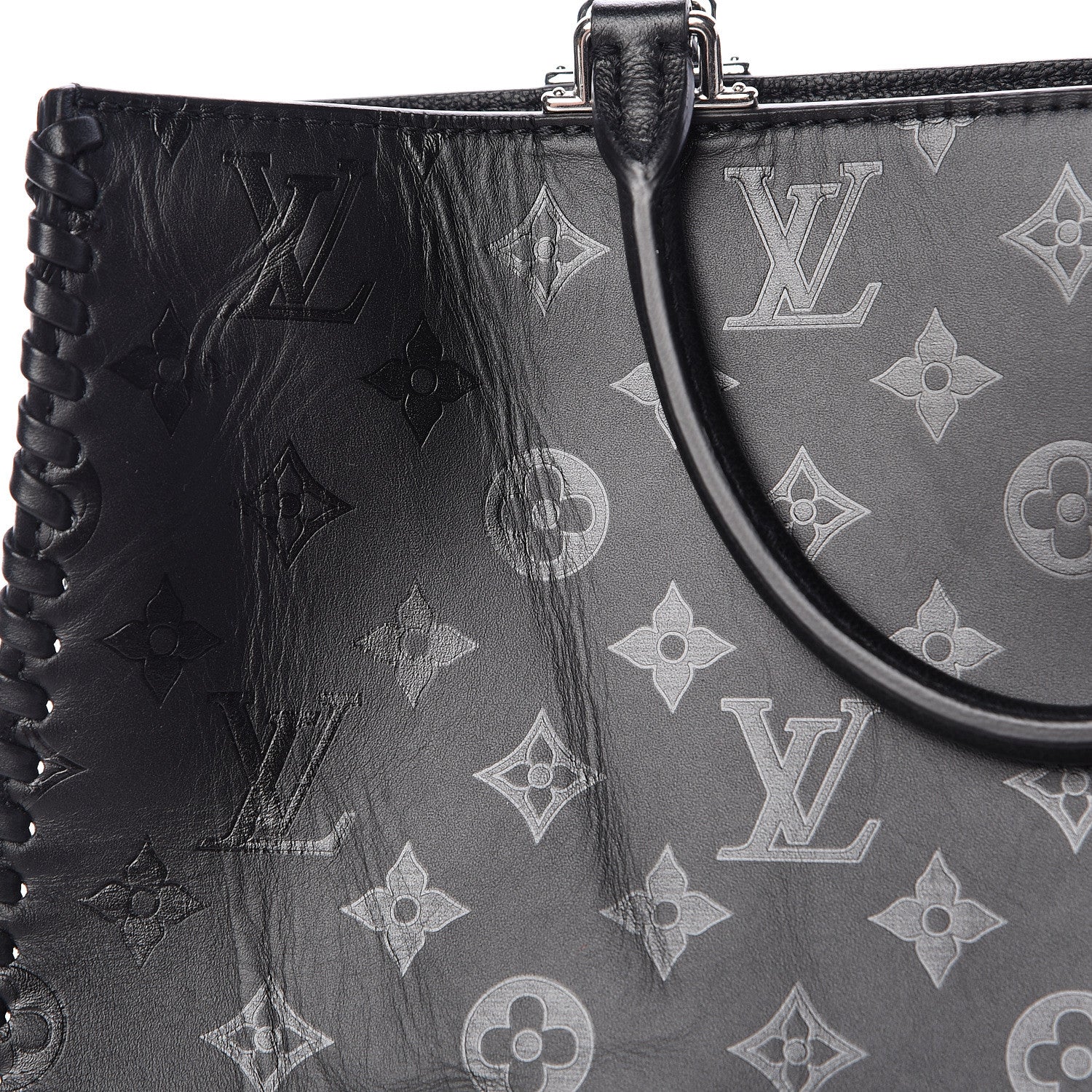 Louis Vuitton Monogram Cuir Plume Very Zipped Tote Black 10 of 14