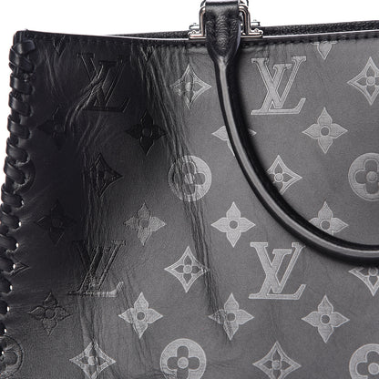 Louis Vuitton Monogram Cuir Plume Very Zipped Tote Black 10 of 14