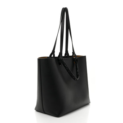 Loewe Canvas Calfskin Medium Anagram Tote Black 3 of 10