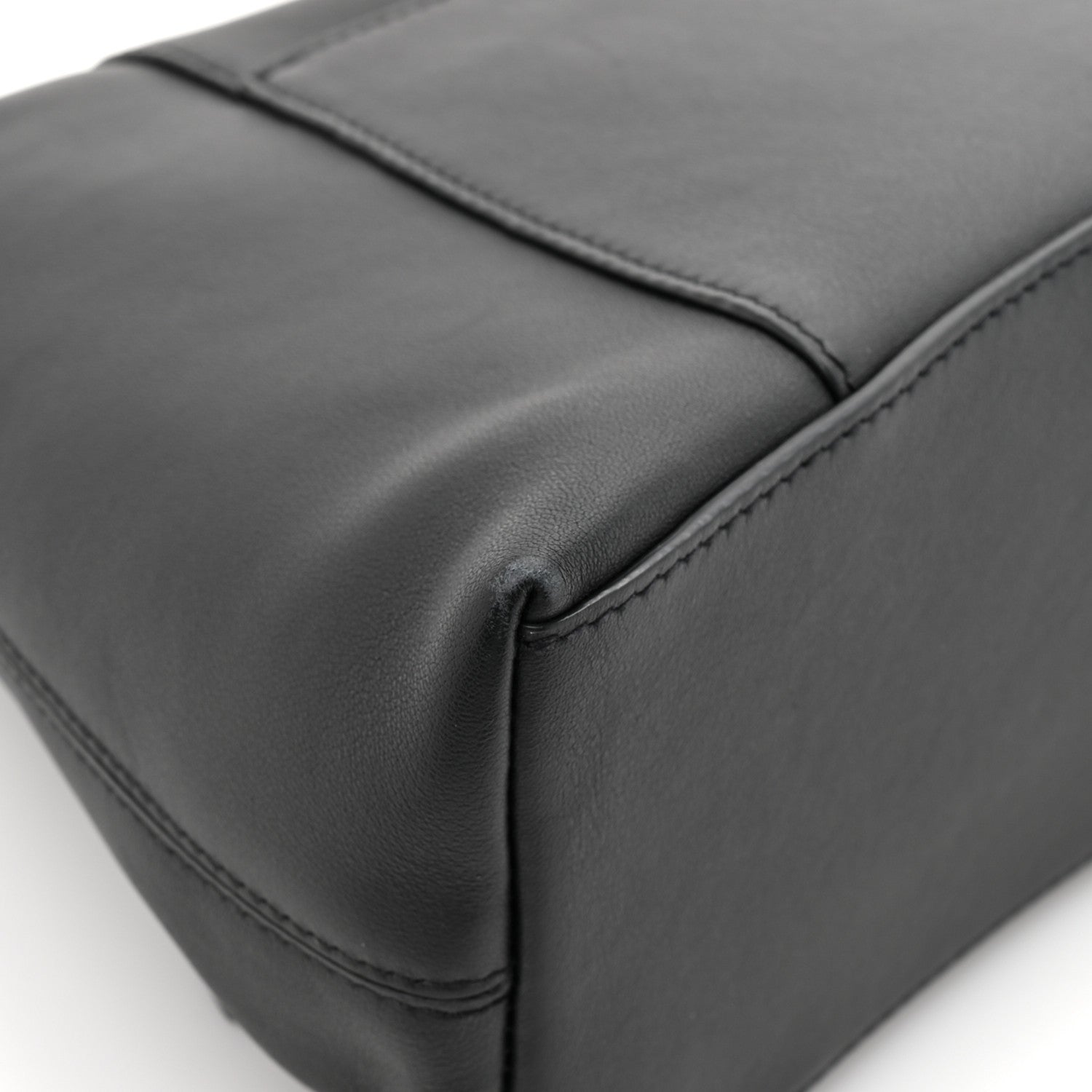 Balenciaga Semi Shiny Smooth Calfskin Monochrome Small Downtown Shoulder Bag Black 11 of 15