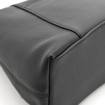 Balenciaga Semi Shiny Smooth Calfskin Monochrome Small Downtown Shoulder Bag Black 11 of 15