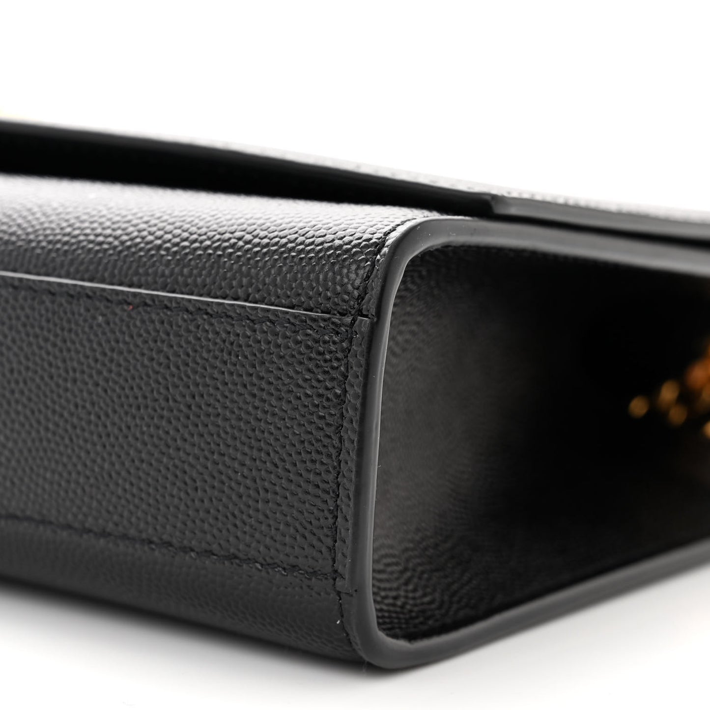 SAINT LAURENT Grain De Poudre Medium Classic Monogram Kate Satchel Black