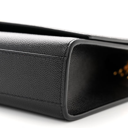 Saint Laurent SAINT LAURENT Grain De Poudre Medium Classic Monogram Kate Satchel Black 10 of 11