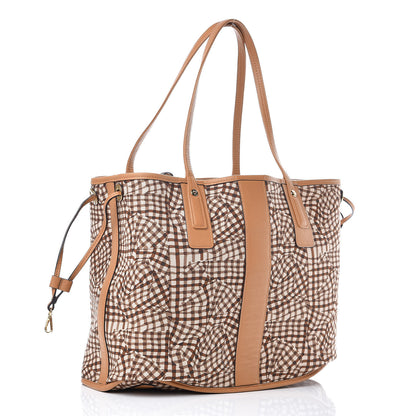 MCM Visetos Medium Liz Reversible Shopper Tote Cognac 6 of 15